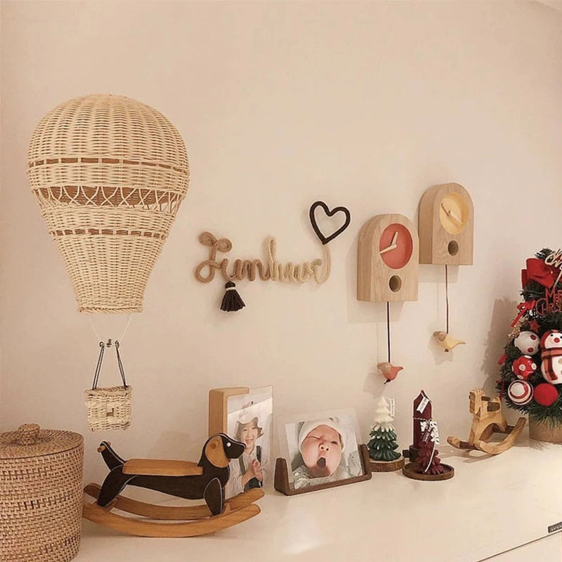 Rattan Sky Dreams Hot Air Balloon Ornament