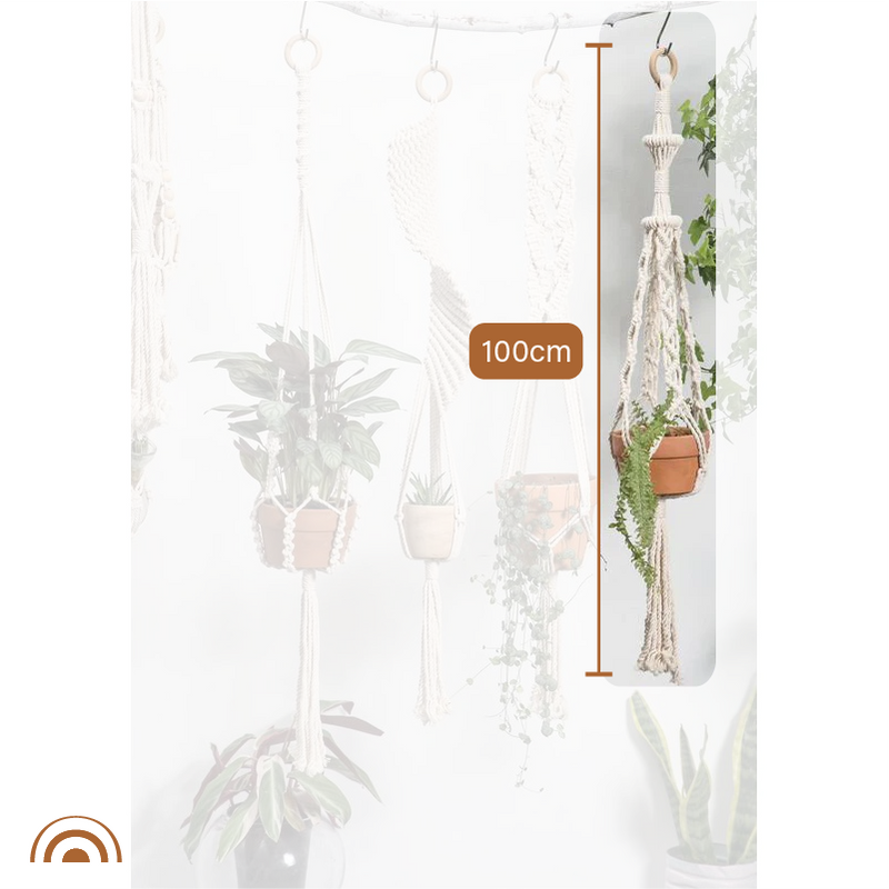 Boho Macrame Plant Holder - Handwoven Wall Hangings