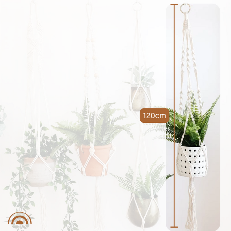 Boho Macrame Plant Holder - Handwoven Wall Hangings