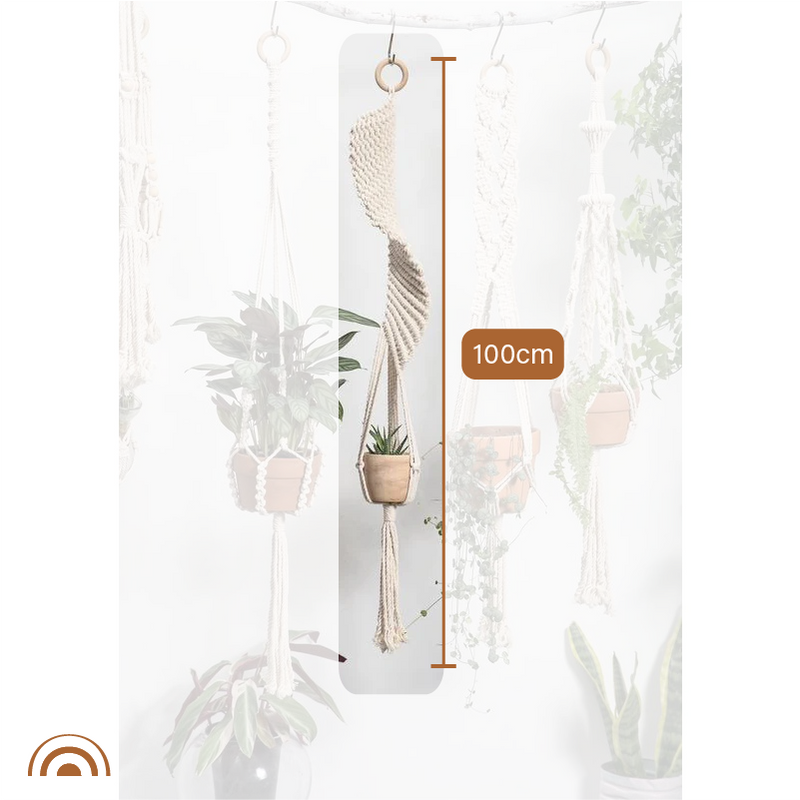 Boho Macrame Plant Holder - Handwoven Wall Hangings