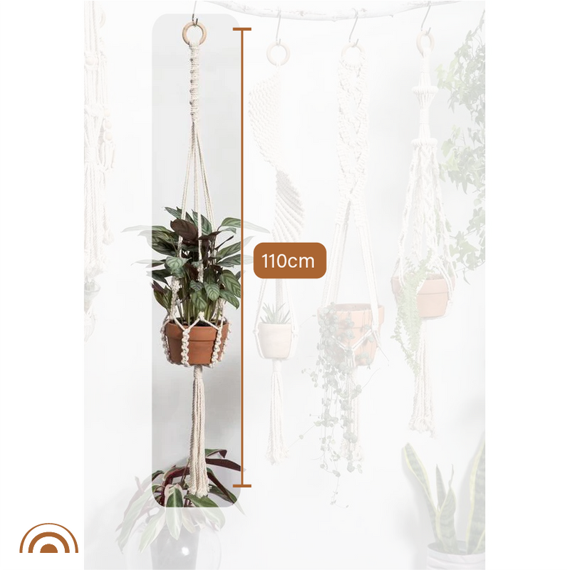 Boho Macrame Plant Holder - Handwoven Wall Hangings